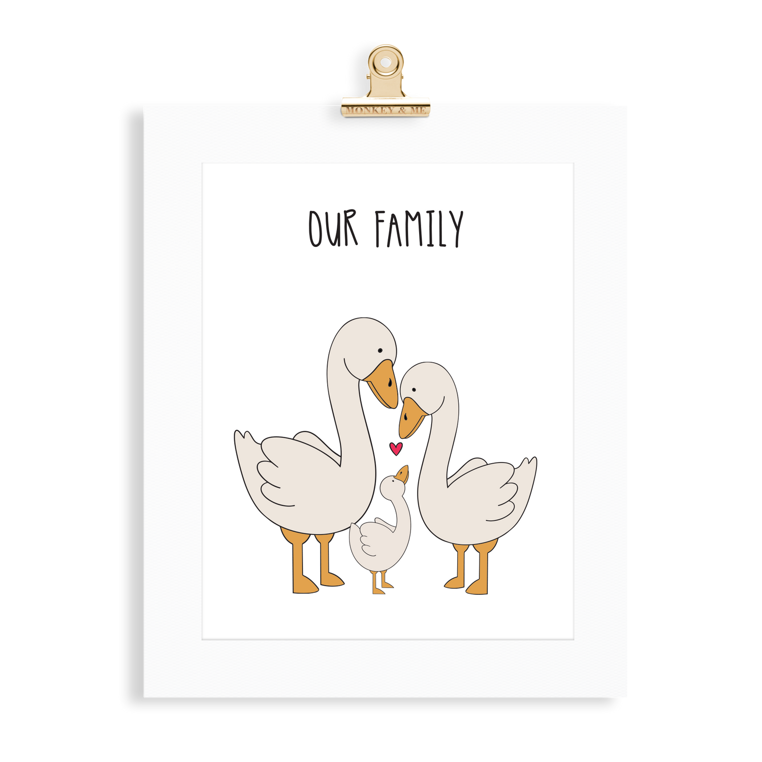 Goose Family (2 Parents) - Monkey & Me UK