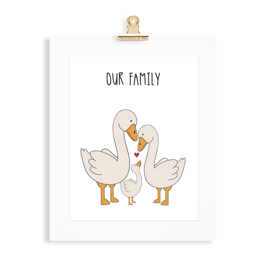 Goose Family (2 Parents) - Monkey & Me UK