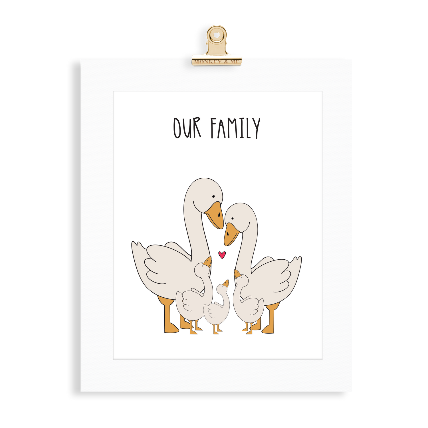 Goose Family (2 Parents) - Monkey & Me UK