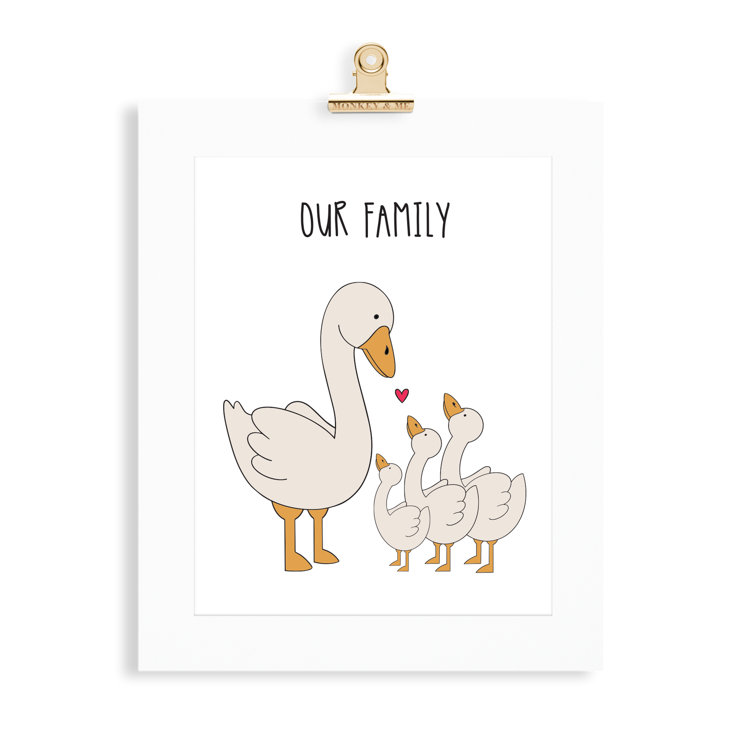 Goose Family (1 Parent) - Monkey & Me UK