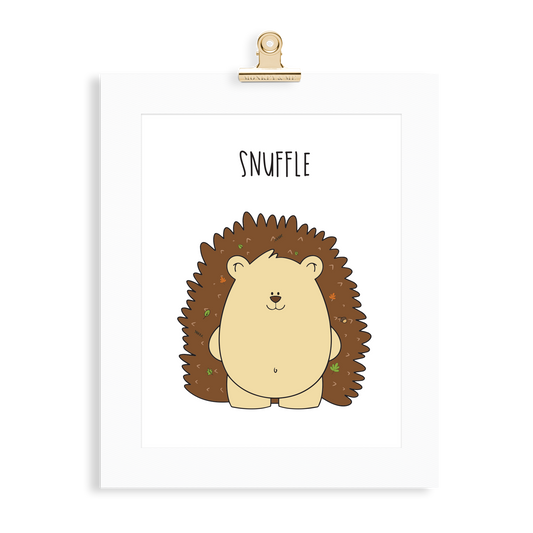 Hedgehog print (A5 or A4 unframed) - Monkey & Me UK