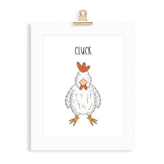 Hen print  (A5 or A4 unframed) - Monkey & Me UK