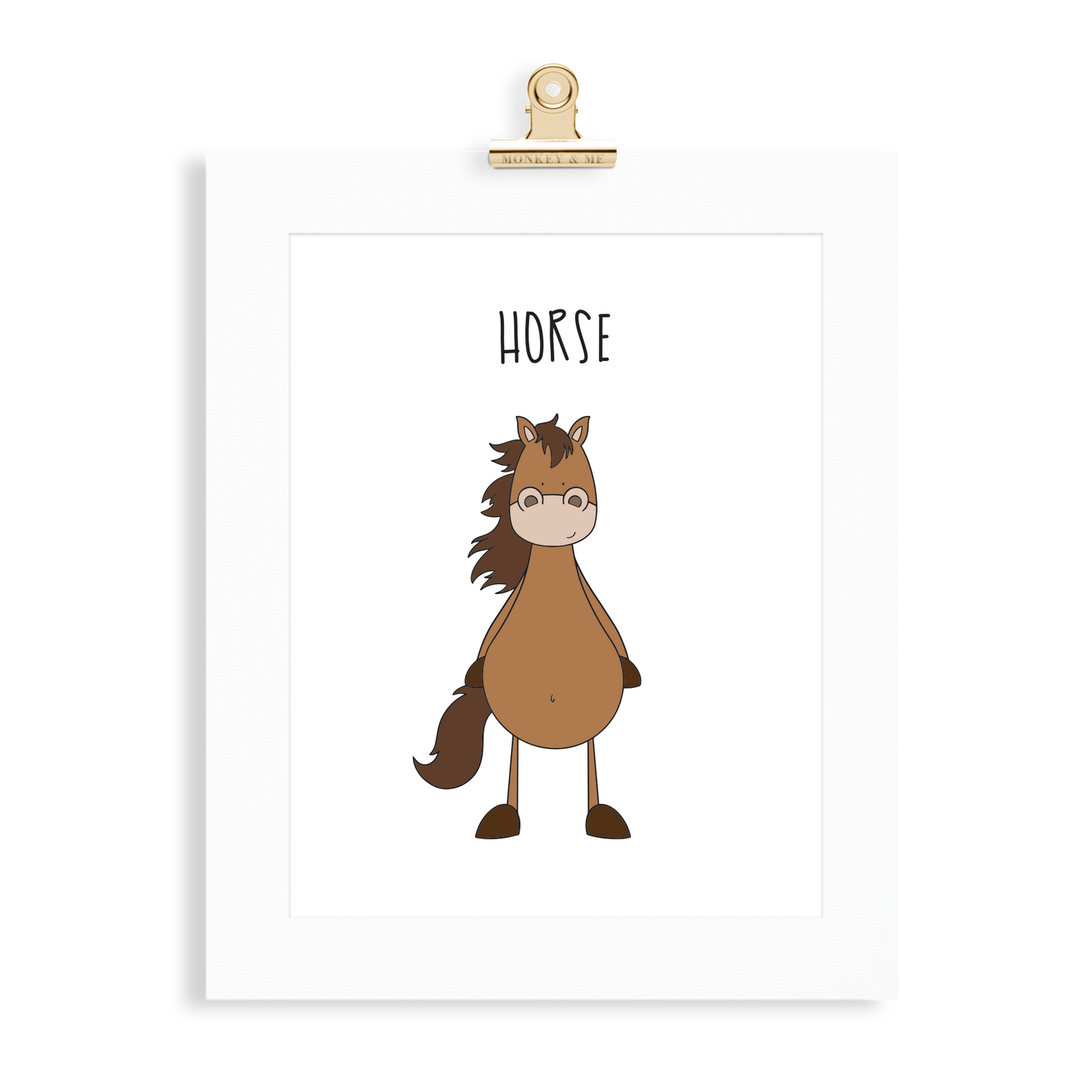 Horse print  (A5 or A4 unframed) - Monkey & Me UK