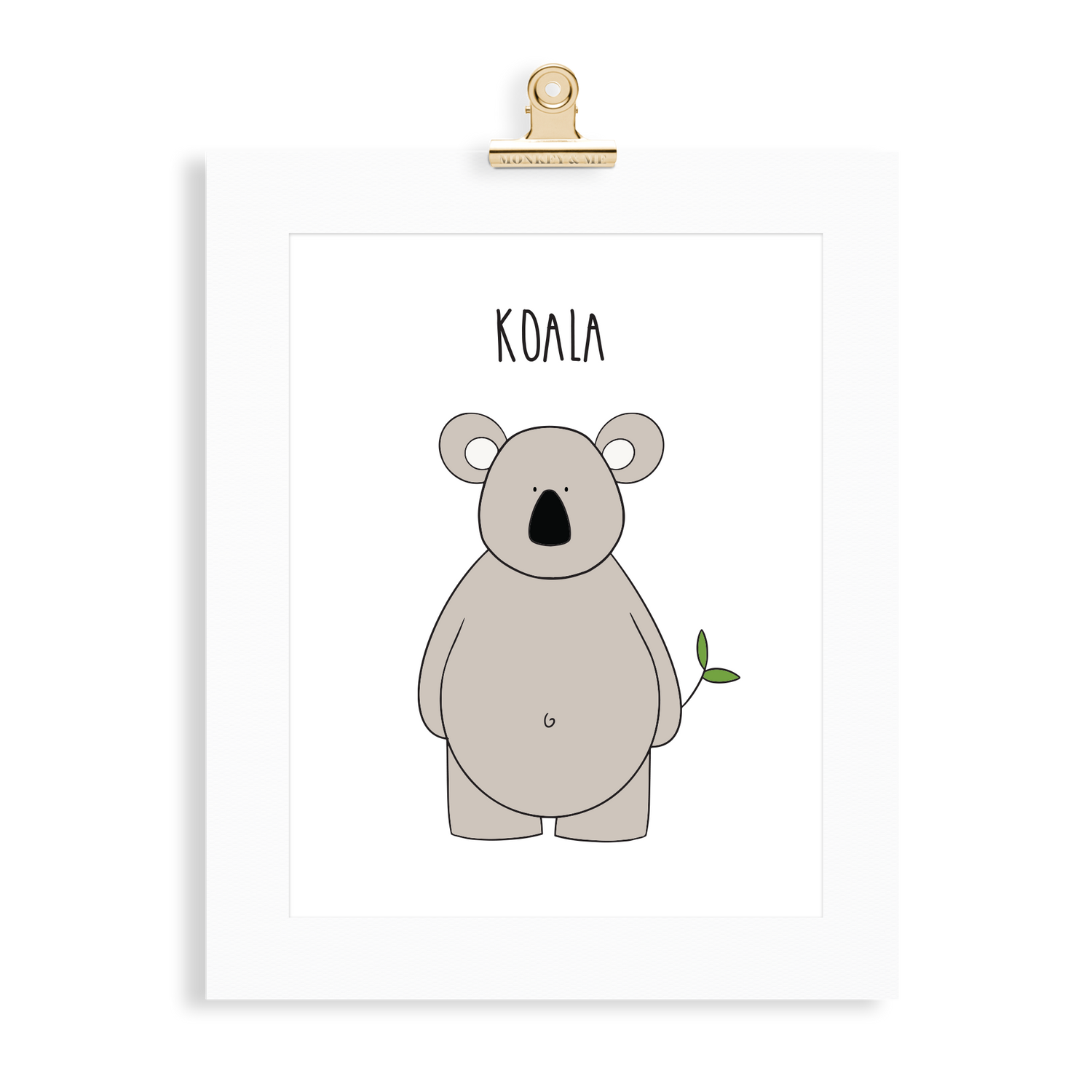 Koala print  (A5 or A4 unframed) - Monkey & Me UK