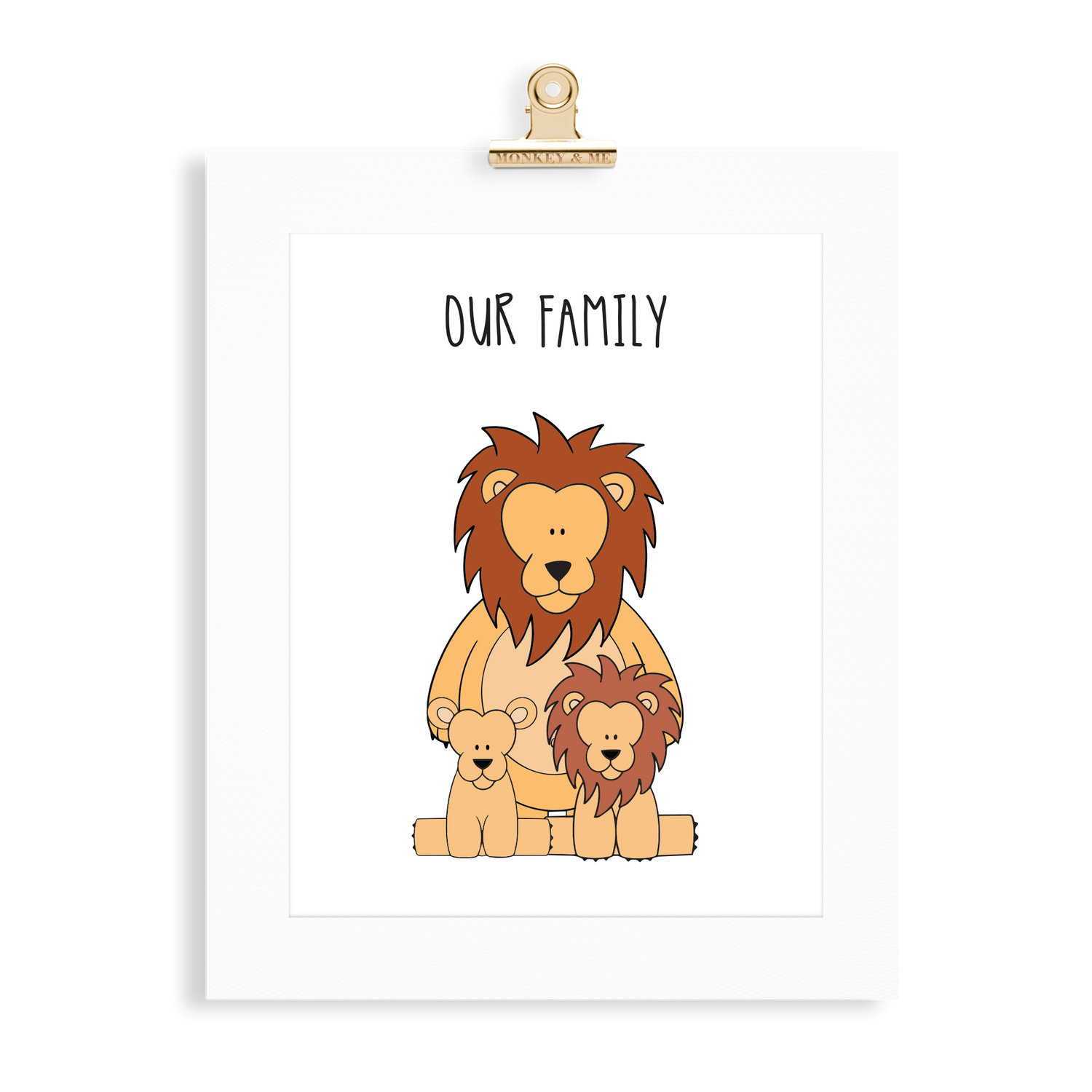 Lion/Lioness Family (1 Parent) - Monkey & Me UK