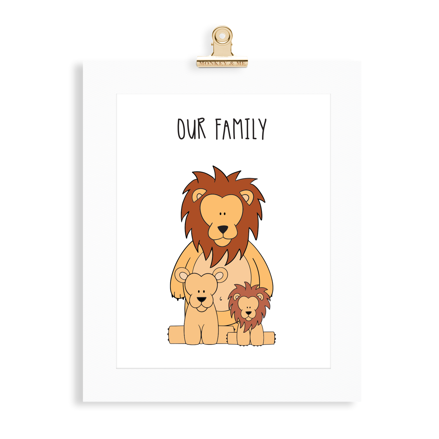 Lion/Lioness Family (1 Parent) - Monkey & Me UK