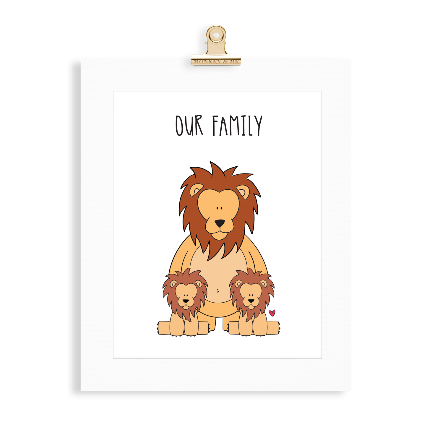 Lion/Lioness Family (1 Parent) - Monkey & Me UK