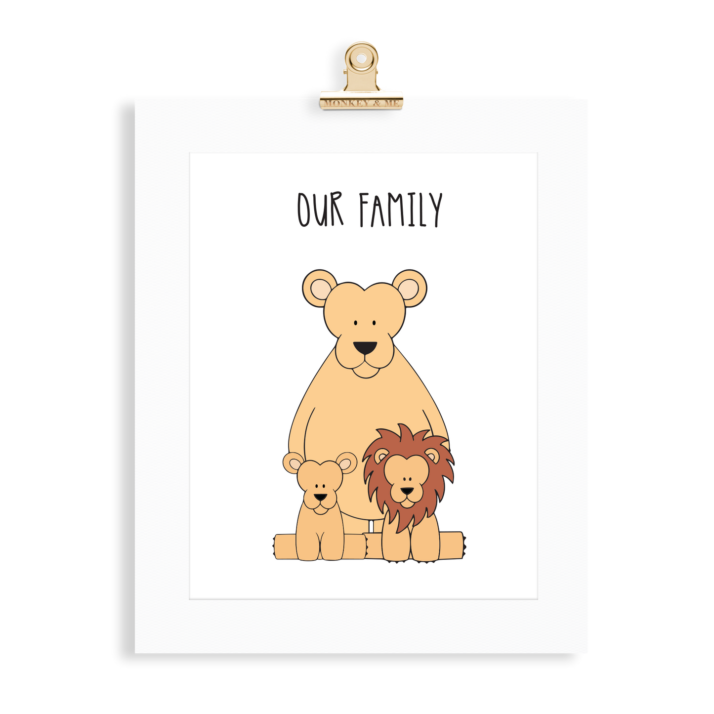 Lion/Lioness Family (1 Parent) - Monkey & Me UK