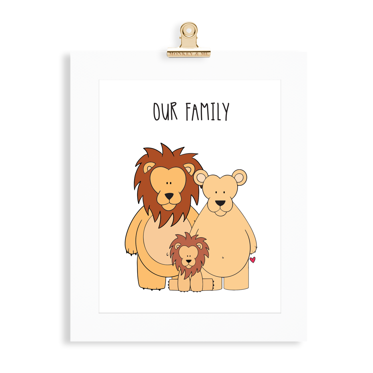 Lion Family (2 Parents) - Monkey & Me UK