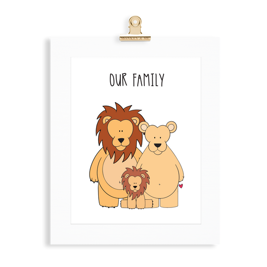 Lion Family (2 Parents) - Monkey & Me UK