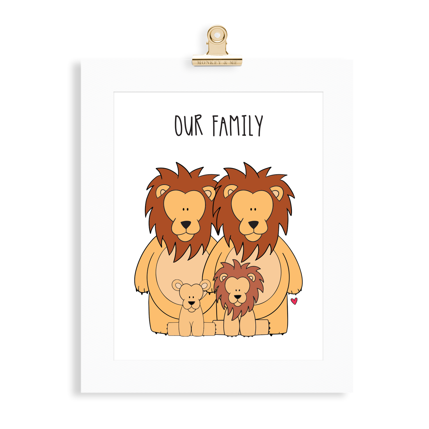 Lion Family (2 Parents) - Monkey & Me UK