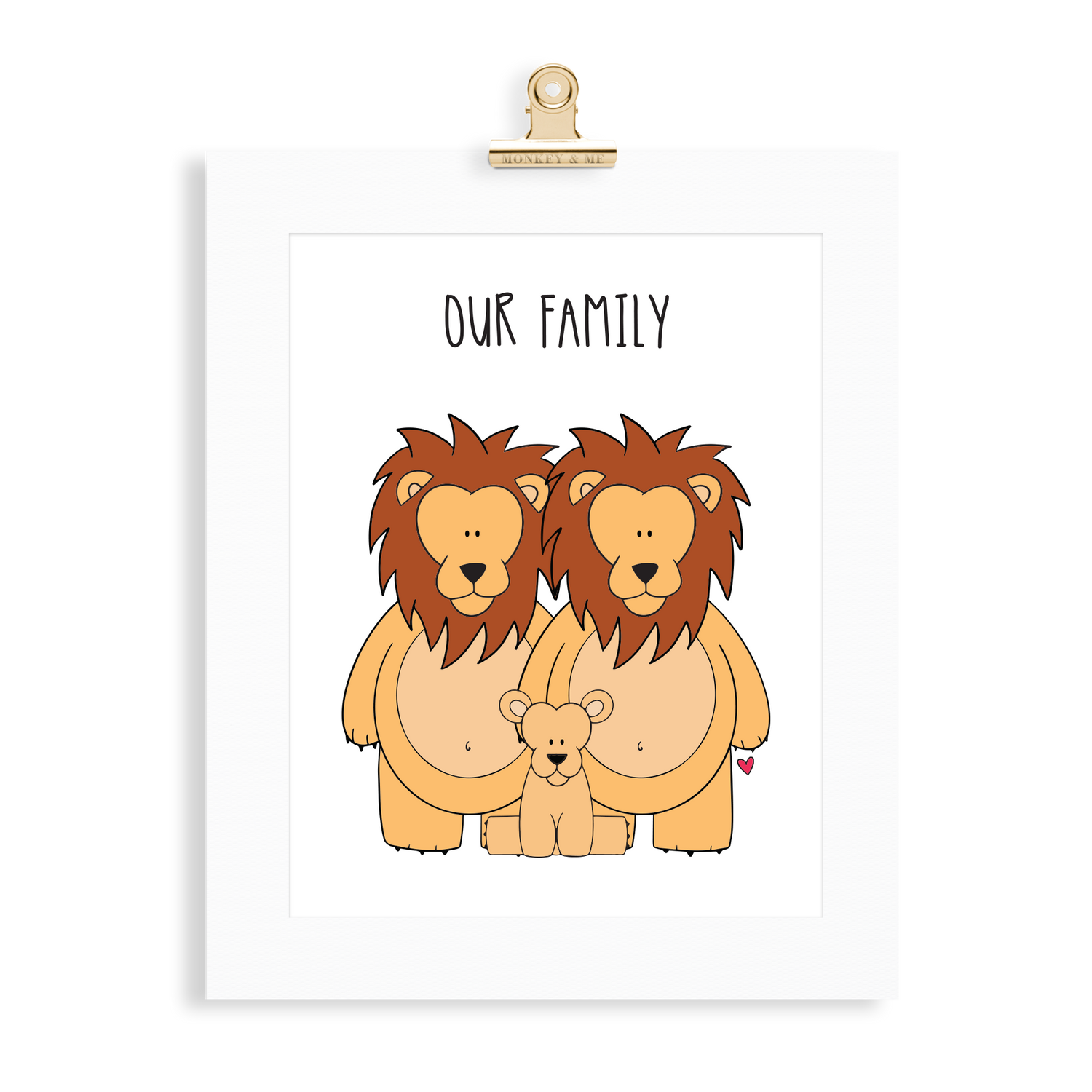 Lion Family (2 Parents) - Monkey & Me UK