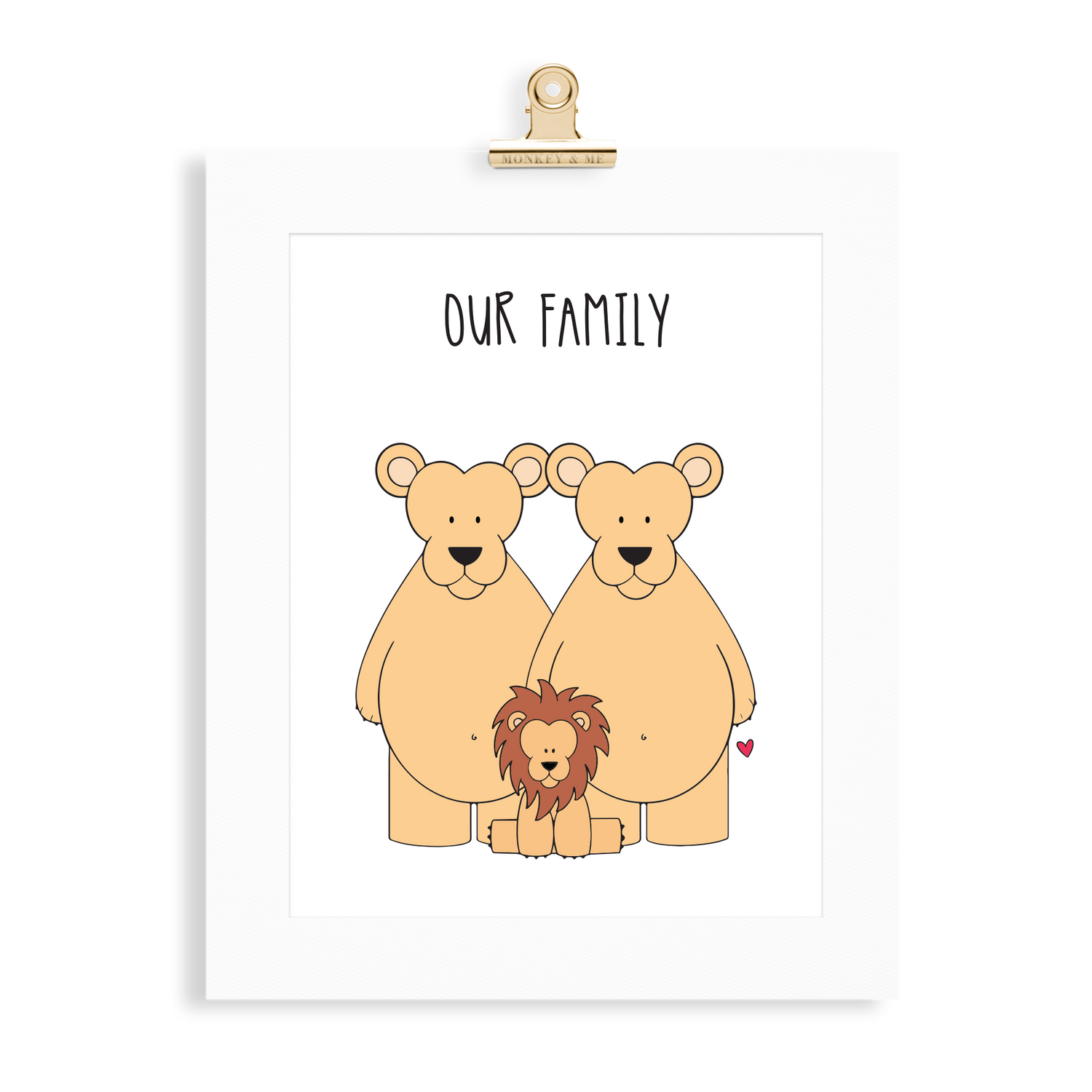 Lion Family (2 Parents) - Monkey & Me UK