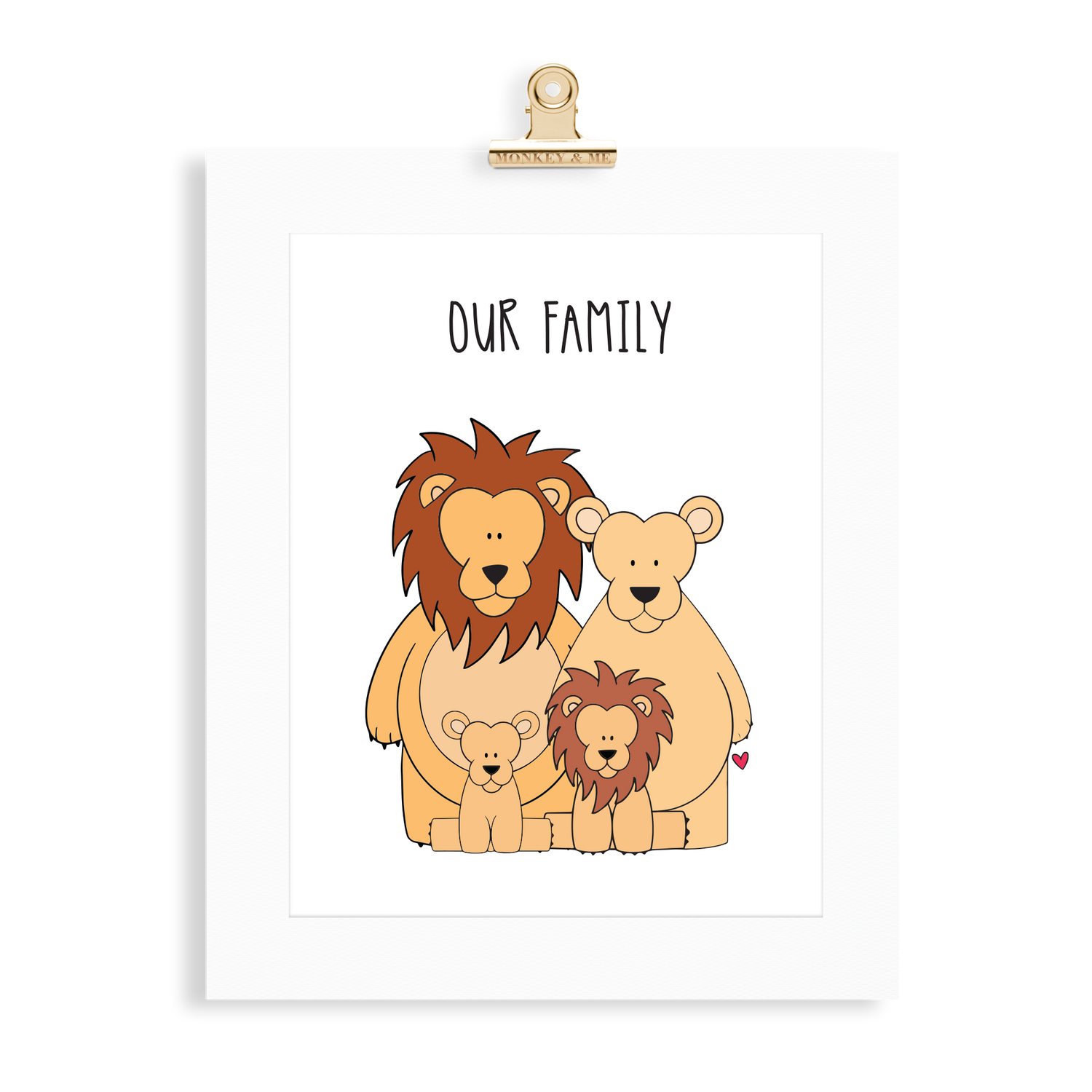 Lion Family (2 Parents) - Monkey & Me UK