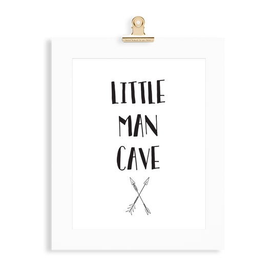 Little Man Cave Print - Monkey & Me UK