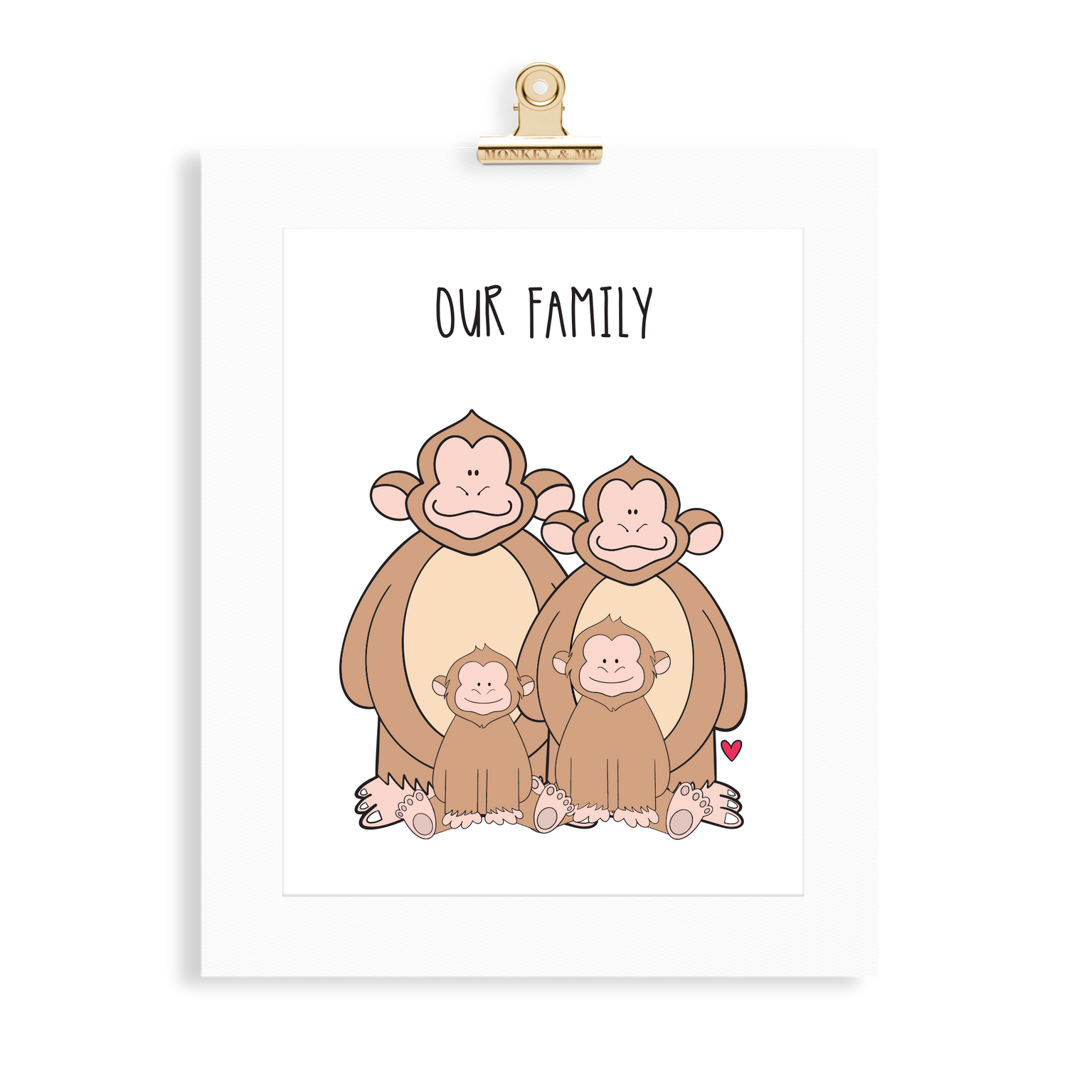 Monkey Family (2 Parents) - Monkey & Me UK