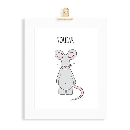 Mouse print  (A5 or A4 unframed) - Monkey & Me UK