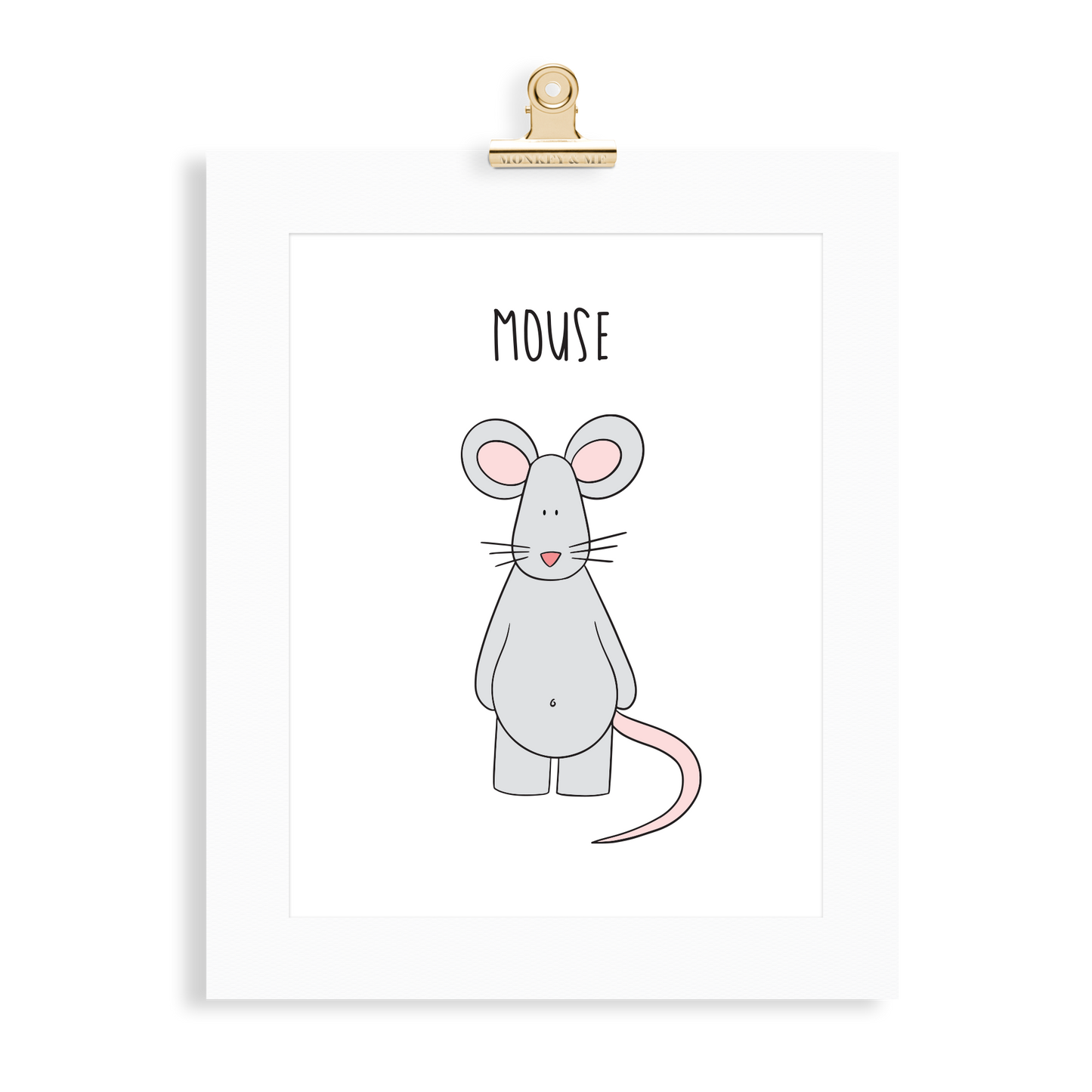 Mouse print  (A5 or A4 unframed) - Monkey & Me UK