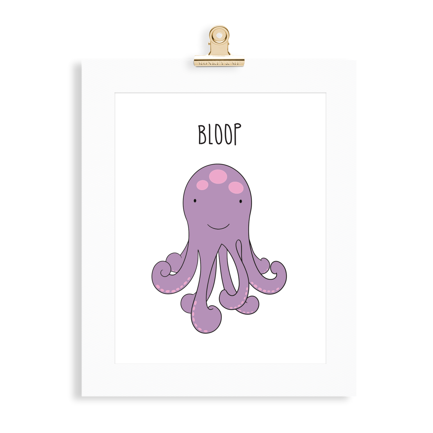 Octopus print  (A5 or A4 unframed) - Monkey & Me UK