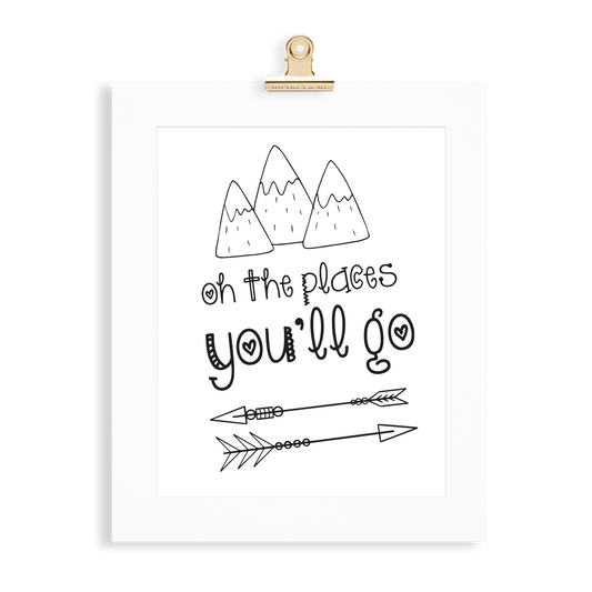 The Places You'll Go Print - Monkey & Me UK