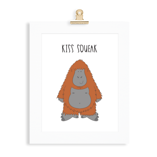 Orangutan print  (A5 or A4 unframed) - Monkey & Me UK