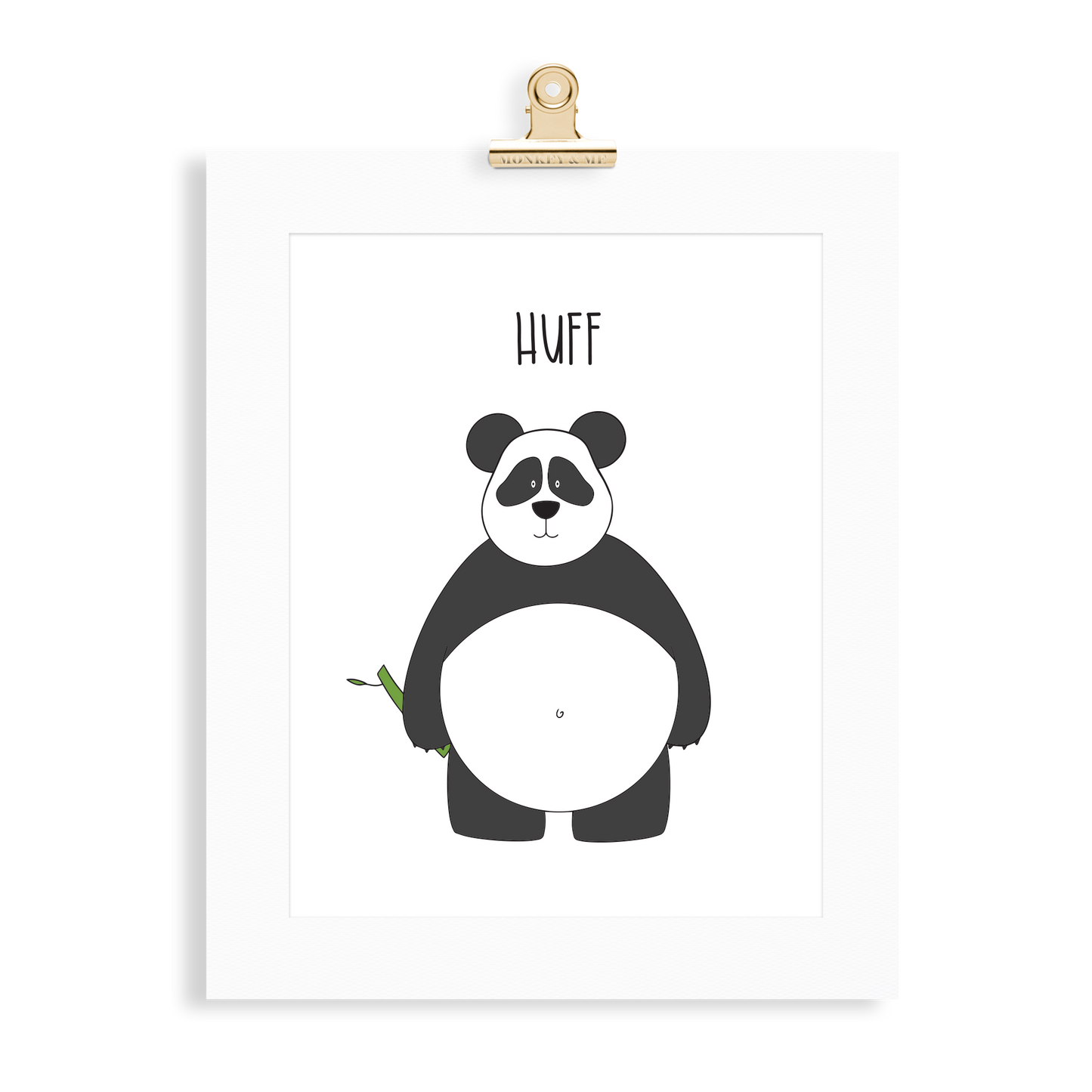Panda print  (A5 or A4 unframed) - Monkey & Me UK