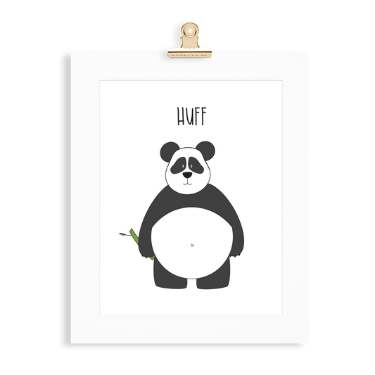 Panda print  (A5 or A4 unframed) - Monkey & Me UK