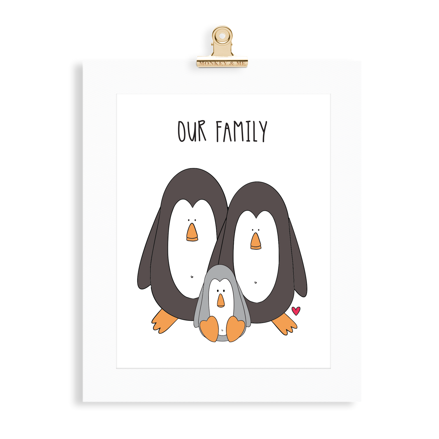 Penguin Family (2 Parents) - Monkey & Me UK