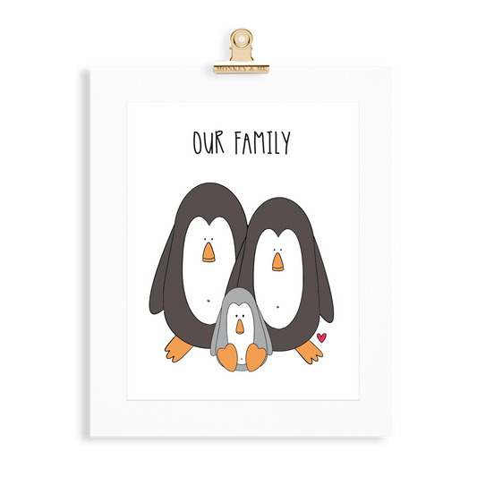 Penguin Family (2 Parents) - Monkey & Me UK