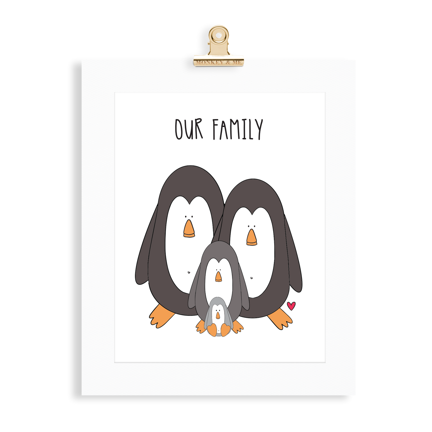 Penguin Family (2 Parents) - Monkey & Me UK