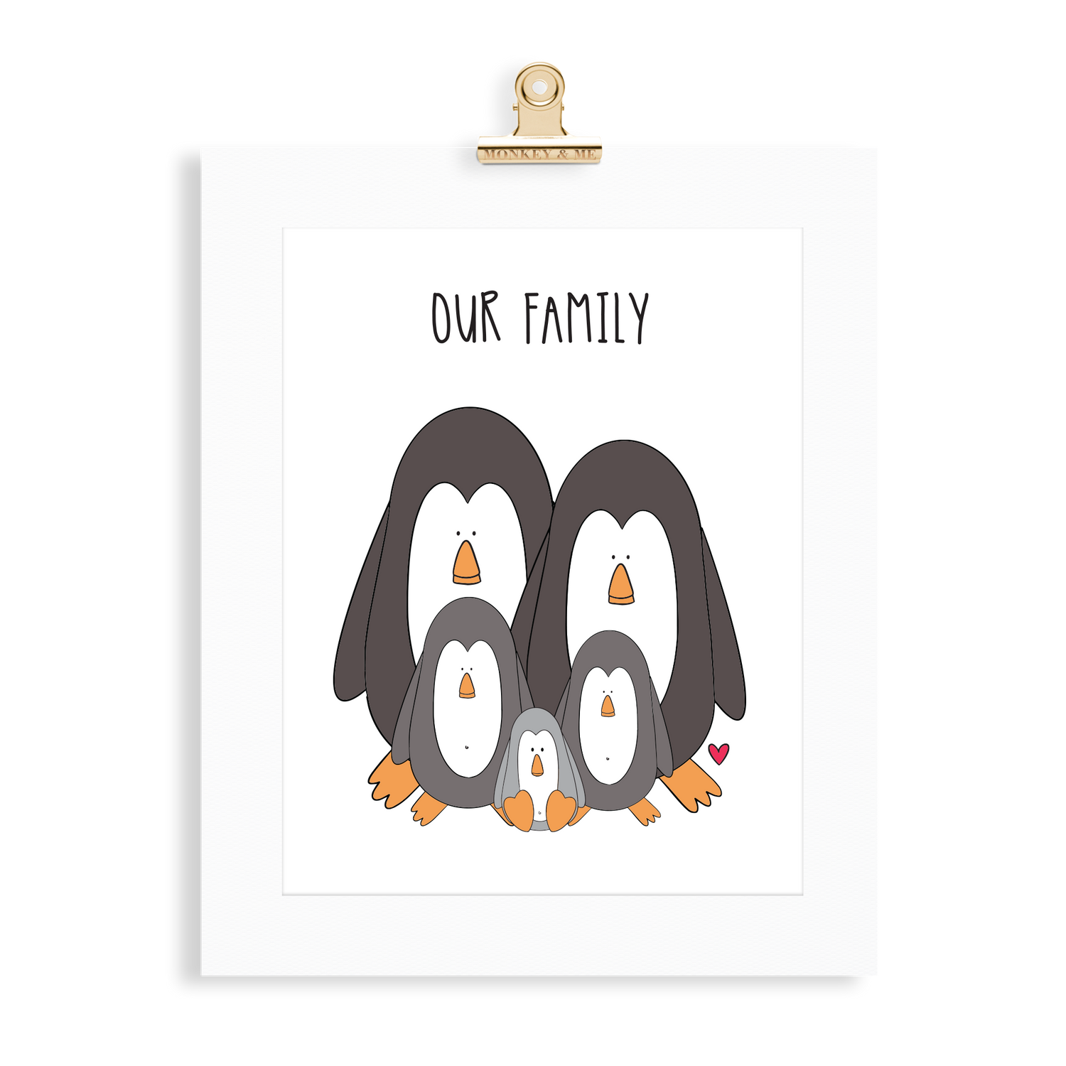 Penguin Family (2 Parents) - Monkey & Me UK