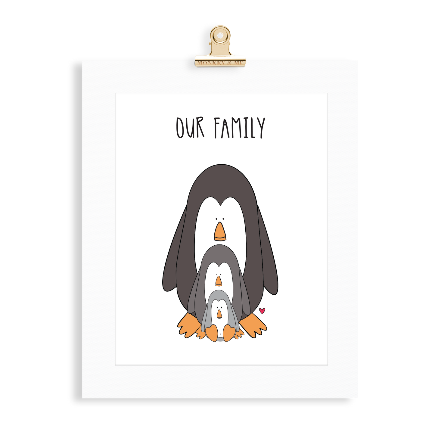 Penguin Family (1 Parent) - Monkey & Me UK