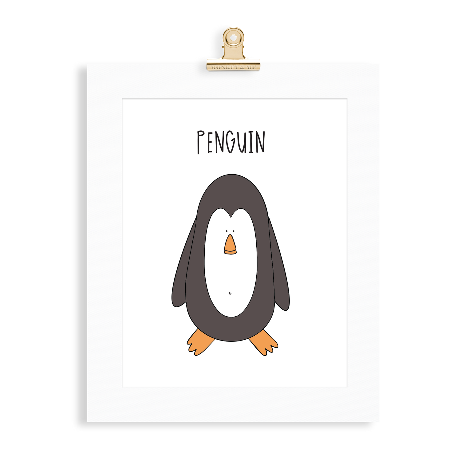 Penguin print  (A5 or A4 unframed) - Monkey & Me UK