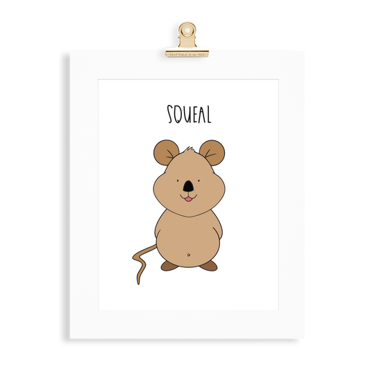 Quokka print  (A5 or A4 unframed) - Monkey & Me UK