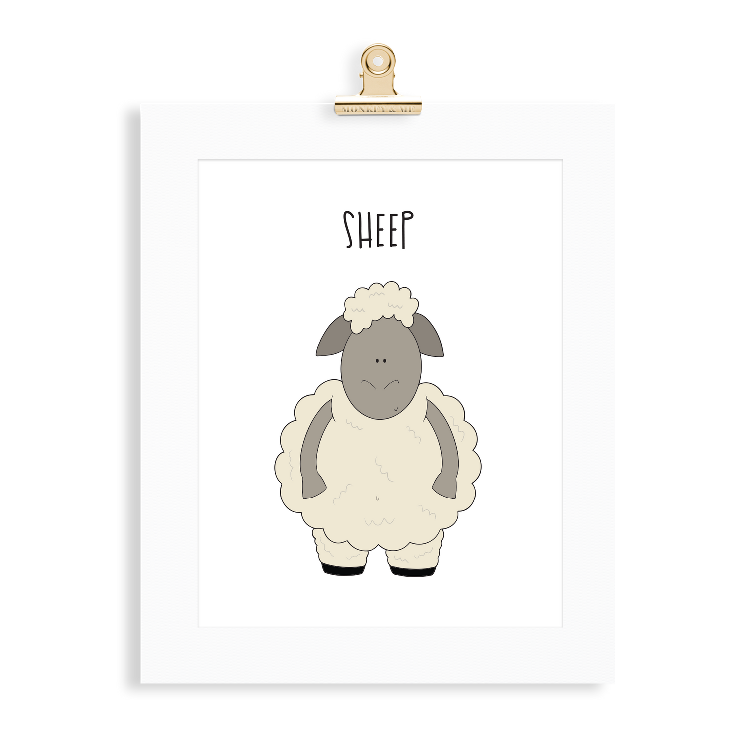 Sheep print  (A5 or A4 unframed) - Monkey & Me UK