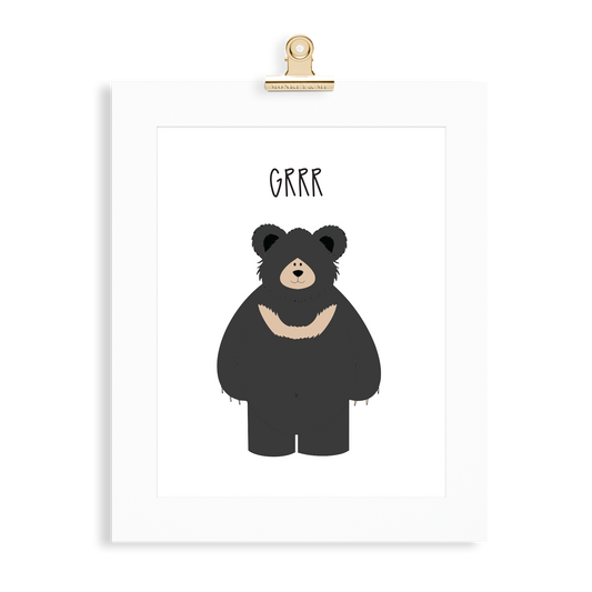 Sloth Bear print  (A5 or A4 unframed) - Monkey & Me UK