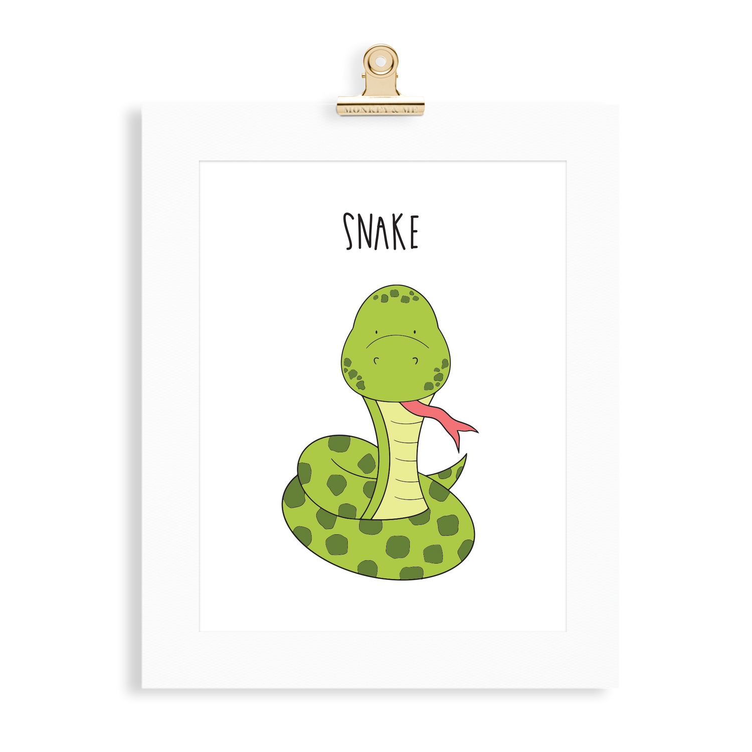 Snake print  (A5 or A4 unframed) - Monkey & Me UK