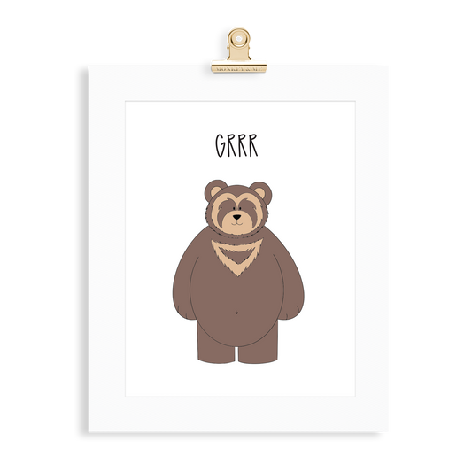 Spectacled Bear print  (A5 or A4 unframed) - Monkey & Me UK