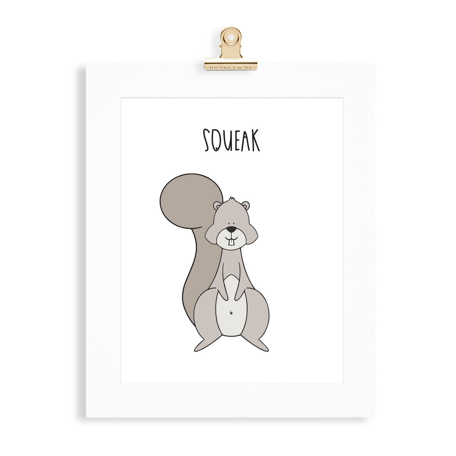 Squirrel print  (A5 or A4 unframed) - Monkey & Me UK