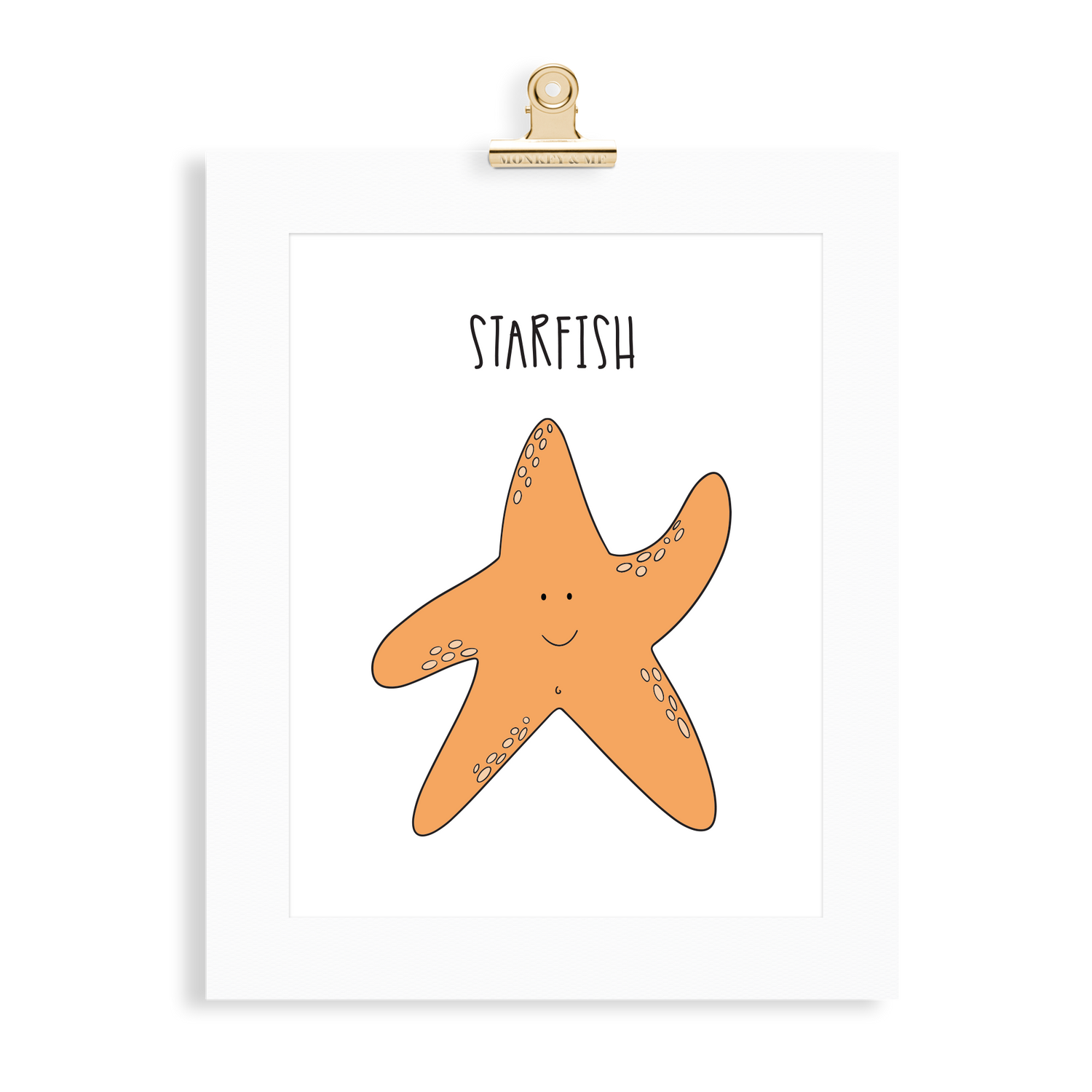 Starfish print  (A5 or A4 unframed) - Monkey & Me UK