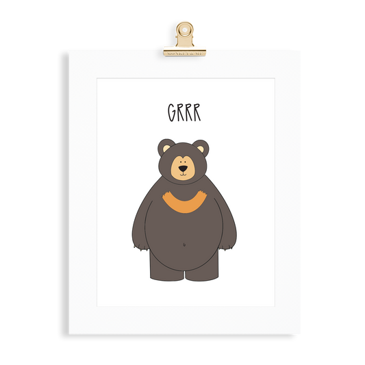 Sun Bear print  (A5 or A4 unframed) - Monkey & Me UK