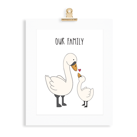 Swan Family (1 Parent) - Monkey & Me UK