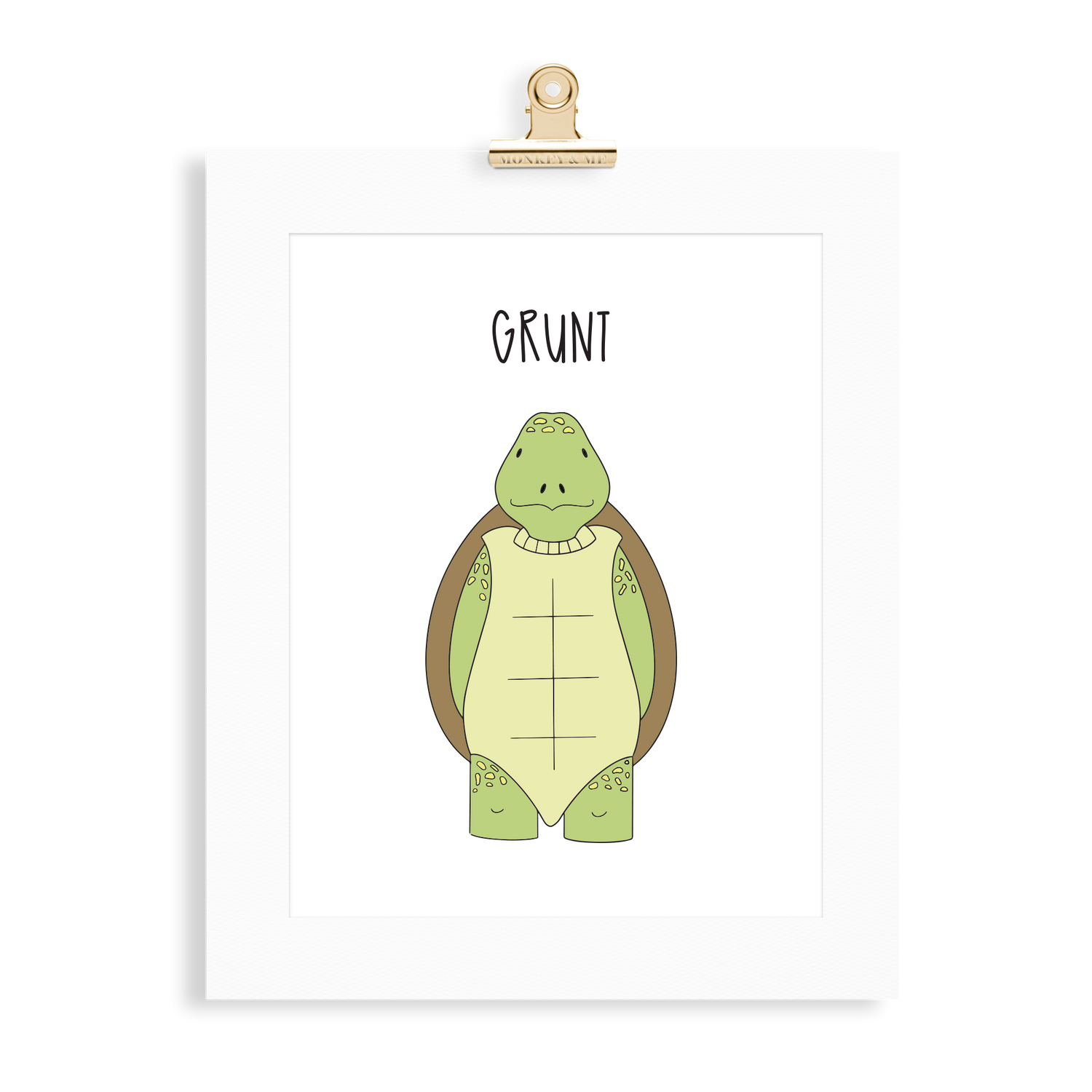 Turtle print  (A5 or A4 unframed) - Monkey & Me UK