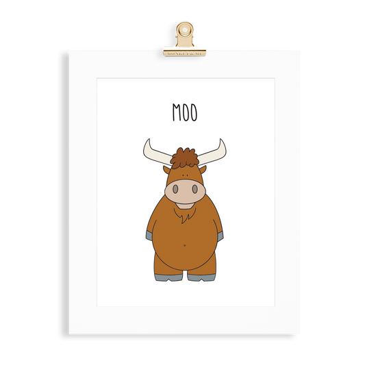 Yak print  (A5 or A4 unframed) - Monkey & Me UK